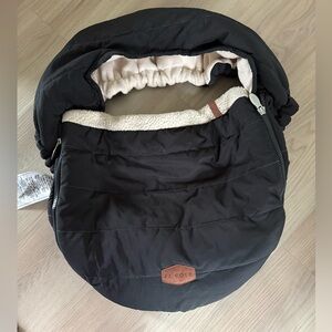 JJ Cole Black Quilted Infant Carseat Cozy Cover